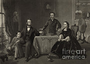 President Lincoln With His Family Photograph by Science Source