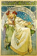 Princess Hyacinth Painting by Alphonse Mucha