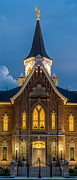 Provo City Center Temple at Night - Utah Photograph by Gary Whitton