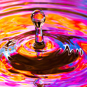 Psychedelic Water Drop Photograph by SR Green Psychedelic Water Drop Photograph by SR Green