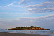 Purple Clouds over Salt Island Good Harbor Beach Gloucester MA Photograph by Toby McGuire