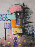 Purple Tie Mixed Media by Teddy Campagna