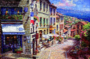 Quaint Streets from Nice France. Digital Art by Rafael Salazar Quaint Streets from Nice France. Digital Art by Rafael Salazar