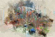 Quiet Morning in Venice Digital Art by Peter Kennett