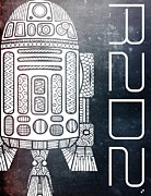R2D2 - Star Wars Art - Space Mixed Media by Studio Grafiikka
