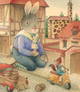 Rabbit Marcus the Great 03 Painting by Kestutis Kasparavicius