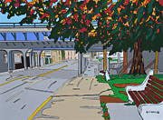 Railroad Hill Painting by Mike Stanko
