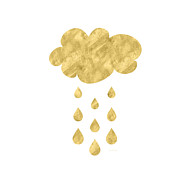 Rain Cloud- Art by Linda Woods Mixed Media by Linda Woods