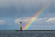 Rainbow Lighthouse Photograph by Steve L'Italien Rainbow Lighthouse Photograph by Steve L'Italien