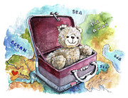 Ramble The Travel Ted Painting by Miki De Goodaboom