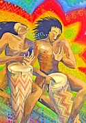 Rasta Rythm Painting by Jennifer Baird