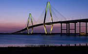 Ravenel Bridge at Twilight Charleston South Carolina Photograph by Dawna Moore Photography