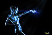 Reaching Figure Darkness Photograph by Rikk Flohr