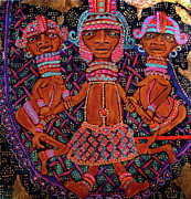 reCalling the Spirit Attendants Painting by Cora Marshall