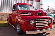 Red Ford Pickup Photograph by Arnold Hence