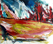 Red Forest Painting by John Gholson Red Forest Painting by John Gholson