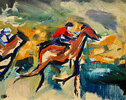 Red Jacket Painting by John Gholson Red Jacket Painting by John Gholson
