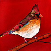Red Lady Painting by Johnathan Harris