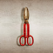 Red Metal Shears Photograph by Yo Pedro