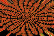 Red Oval Tomatillo Abstract Digital Art by Tom Janca