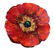 Red Poppy Transparent  Digital Art by Lena Owens
