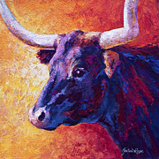 Red Violet Painting by Marion Rose