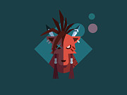 Red XIII Digital Art by Michael Myers