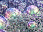 Reflecting Spheres In Space Digital Art by Phil Perkins