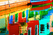 Reflections Near the Red Hull Pastel by Donna Corless