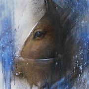 Reflective Horse Painting by Jackie Flaten