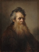 Rembrandt Bearded old man Painting by MotionAge Designs