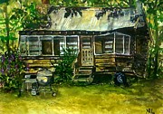 Repose for a busted tire Painting by Alexandria Weaselwise Busen