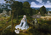 Rest during the Flight to Egypt Painting by Joachim Patinir