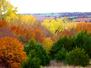 River Bottom in Autumn Mixed Media by Shelli Fitzpatrick