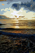 Rockaway Sunset #4 Enhanced #2 Photograph by Ben Upham III