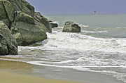 Rocks, Sand and Surf Photograph by Joyce Creswell