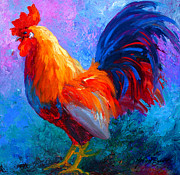Rooster Bob Painting by Marion Rose