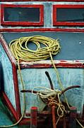 Ropes and rusty anchors on a boat deck Photograph by Sami Sarkis Photography