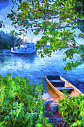 Row Boat Safe Harbor Series 62 Photograph by Carlos Diaz