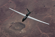 RQ-4B Global Hawk over the Arizona Meteor Crater Digital Art by Erik Simonsen RQ-4B Global Hawk over the Arizona Meteor Crater Digital Art by Erik Simonsen