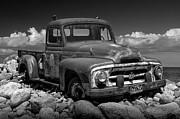 Rusted International Harvester Pickup Truck in Black and White Photograph by Randall Nyhof Rusted International Harvester Pickup Truck in Black and White Photograph by Randall Nyhof