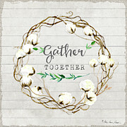 Rustic Farmhouse Cotton Boll Wreath 1 Painting by Audrey Jeanne Roberts Rustic Farmhouse Cotton Boll Wreath 1 Painting by Audrey Jeanne Roberts