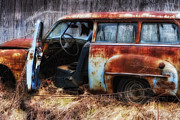 Rusty Station Wagon Photograph by Ken Barrett