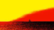 Sailboat Horizon Poster Photograph by Lawrence S Richardson Jr