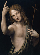 Saint John the Baptist,  circa 1505 Painting by Leonardo Da Vinci