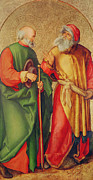 Saint Joseph and Saint Joachim Painting by Albrecht Durer