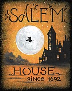 Salem House Painting by Margaryta Yermolayeva