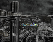 Salvador elevador lacerda Drawing by Carol Morris
