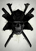 Samurai Skull Digital Art by Nicklas Gustafsson