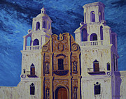 San Xavier Painting by Cheryl Fecht